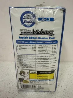 Weiss Schwarz - Reincarnated as a Slime Vol. 2 - English Booster Box - Sealed - Image 3