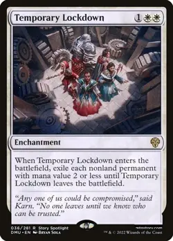 Temporary Lockdown MTG | NM/EX | Dominaria United - Image 1