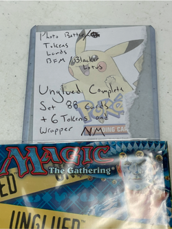 Magic: The Gathering Unglued Complete Set 88 Cards 6 Tokens & Wrapper LP+ NM - Image 3