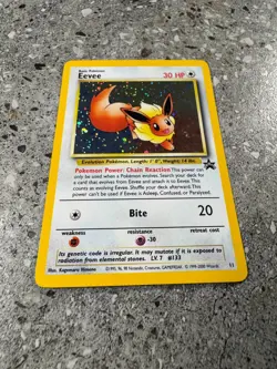 Pokemon TCG Cards Eevee 11 WOTC Black Star Promo Holo - Image 5