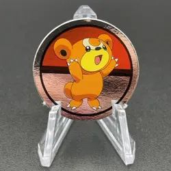 Teddiursa Pokemon Paper Ginpika Medal Card Nintendo Japanese Rare TCG S206-102 - Image 1