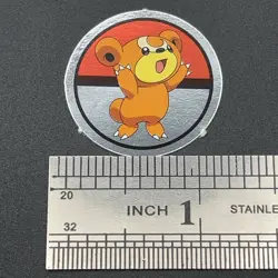 Teddiursa Pokemon Paper Ginpika Medal Card Nintendo Japanese Rare TCG S206-102 - Image 2
