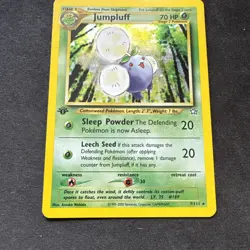 ⭐ Pokemon Cards Jumpluff 7/111 1st Edition Holo Neo Genesis Holo Rare ⭐ - Image 3