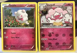 Pokemon Swirlix 94/146 Slurpuff RC20/RC32 XY 2014 Card Lot Set of 2 - Image 1