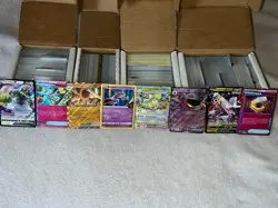 1200+ Pokemon Cards Bulk Lot – Sorted w/ 300+ Holos, V, EX -NEAR MINT - REAL - Image 1