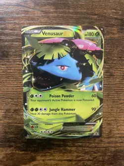 Pokemon TCG Venusaur EX XY28 XY Promo Holo 180 HP Basic Card Jungle Hammer - Image 1