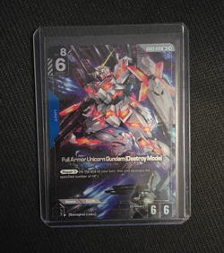 Bandai Full Armor Unicorn Gundam (Destroy Mode) Unit GD03-000 Gundam Card Game - Image 1