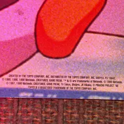 TOPPS Pokemon Sticker Card Geodude Graveler Golem 1999 Nintendo Blue Label III - Image 4