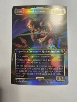 The Destined Warrior (Borderless) Commander: Final Fantasy Foil - Image 1