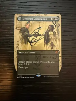 Decorum Dissertation Secrets of Strixhaven Borderless Mythic Rare - Image 1
