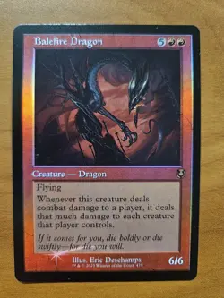 Balefire Dragon (Retro Frame) Innistrad Remastered (479) NM Foil MTG - Image 1