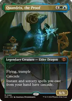 MTG Quandrix, the Proof BORDERLESS NM/M- Secrets of Strixhaven - FREE S&H! 0286 - Image 1