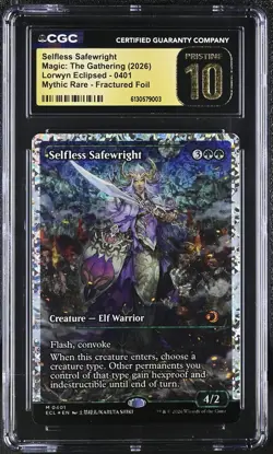 2026 MTG Lorwyn Eclipsed 0401 Selfless Safewright Fracture Foil CGC 10 Pristine - Image 1