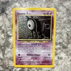 Pokemon Unown [A] Neo Discovery Holo Rare 40 HP 14/75 2001 Vintage Card - Image 1