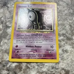 Pokemon Unown [A] Neo Discovery Holo Rare 40 HP 14/75 2001 Vintage Card - Image 2
