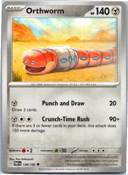 Orthworm #138/182 Pokemon SV04: Paradox Rift Near Mint or Better - Image 1