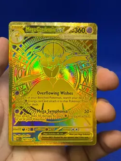 Pokemon ME01: Mega Evolution Mega Gardevoir ex 187/132 Gold Mega Hyper Rare NM - Image 2