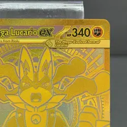 Pokemon ME01: Mega Evolution Mega Lucario ex 188/132 Gold Mega Hyper Rare NM - Image 3