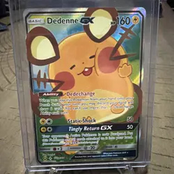 Pokemon Dedenne GX 195A/214 Alternate Art Holo Card - Image 1