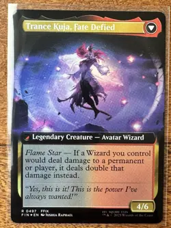 Magic MTG Final Fantasy - Kuja, Genome Sorcerer EXTENDED ART FOIL 0497 - Image 2