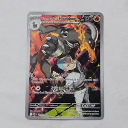 Team Rocket’s Houndoom 191/182 NM Pokemon – Illustration Rare Destined Rivals - Image 1