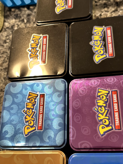 11 Pokemon Empty Stacking Tin Gengar Pikachu Paradox NO PACKS Type Display - Image 3