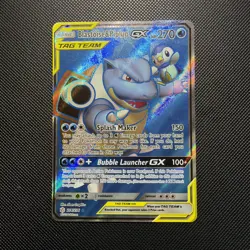 Pokemon Blastoise Piplup GX Cosmic Eclipse #214/236 MT Condition - Image 1