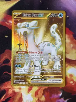 Pokemon TCG Chien-Pao ex Scarlet & Violet - Paldea Evolved 274/193 Holo Hyper... - Image 1