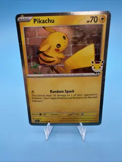 DOUBLE SWIRL 🌀 Pikachu 051 /162 2026 Pokemon Day 30th Anniversary Promo Cosmos - Image 4