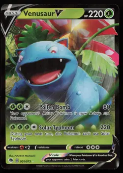 Venusaur V 001/073 Holo V Rare Champion's Path Pokemon NM - Image 1