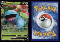 Venusaur V 001/073 Holo V Rare Champion's Path Pokemon NM - Image 3