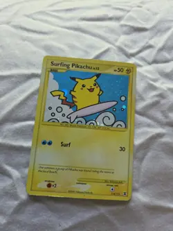 Surfing Pikachu 114/111 Secret Rare - Pokemon Rising Rivals - LP - Image 1