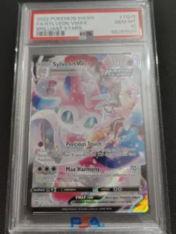Pokemon TCG Sylveon VMAX TG15/TG30 Brilliant Stars PSA 10 - Image 1
