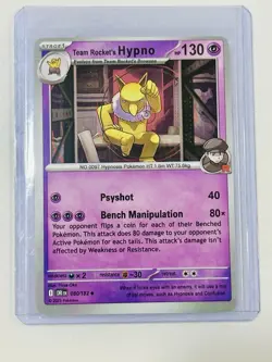 Team Rocket's Hypno 080/182 Uncommon Scarlet & Violet: Destined Rivals Pokemon - Image 1