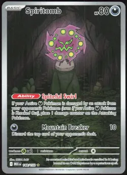 Spiritomb 148/132 Illustration Rare Mega Evolution Pokemon Holo Near Mint - Image 1