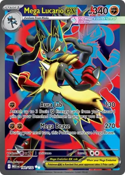 Pokemon TCG Mega Lucario ex Mega Evolution 160/132 Holo Ultra Rare - Image 1