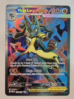 Pokemon TCG Mega Lucario ex Mega Evolution 160/132 Holo Ultra Rare - Image 2