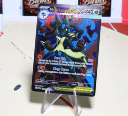 Mega Lucario ex 160/132 Full Art Holo Ultra Rare Pokemon TCG Mega Evolution - Image 2