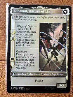 Magic MTG Final Fantasy - Dion, Bahamut’s Dominant EXTENDED ART FOIL 0428 - Image 2