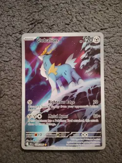 Pokemon Cobalion BLK EN 144/086 Rare Basic 120 HP 2025 English - Image 1