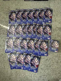 One Piece OP-14 The Azure Sea's Seven - 32 Booster Packs & 1 Double Pack bundle - Image 1