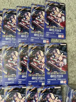 One Piece OP-14 The Azure Sea's Seven - 32 Booster Packs & 1 Double Pack bundle - Image 4