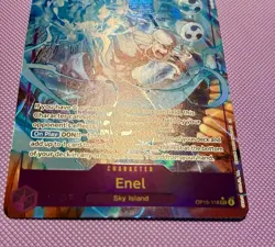 One Piece TCG Enel OP15-118 Alt Art Parallel SEC Adventure on Kami's Island Eng - Image 2