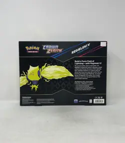 Pokemon TCG Sword & Shield Crown Zenith Regieleki V Collection Sealed Box - Image 3