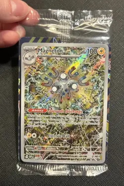 Pokemon TCG Magneton SVP 159 Surging Sparks Promo Card NM Condition, Sealed - Image 1