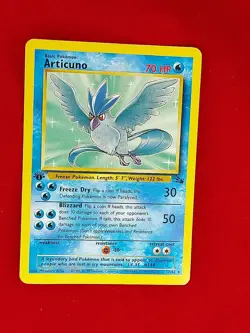 1ST EDITION ARTICUNO 17/62 RARE FOSSIL SET 1999 POKEMON CARD PC-98 - Image 2