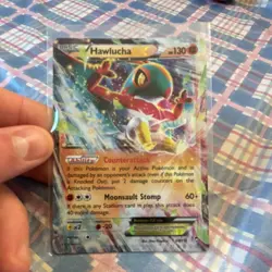 Pokemon Hawlucha EX 64/111 XY Furious Fists Ultra Rare Full Art Holo 130 HP Card - Image 1