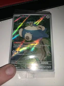 Pokemon TCG Snorlax SVP051 Promo Card Sealed, Near Mint Condition - Image 1