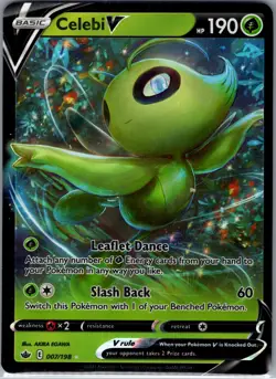 Celebi V 007/198 SWSH06: Chilling Reign - Pokemon Card - NM - Image 1