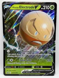 Hisuian Electrode V (Oversized) SWSH294 Sword & Shield Jumbo Promo Rare Pokemon - Image 1